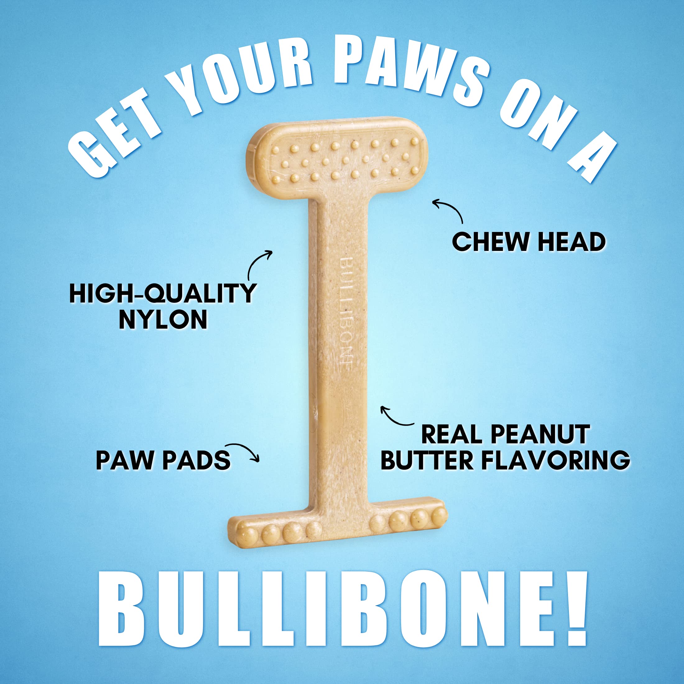 Bullibone sabor-tocino-real, sabor duradero para perros exigentes.