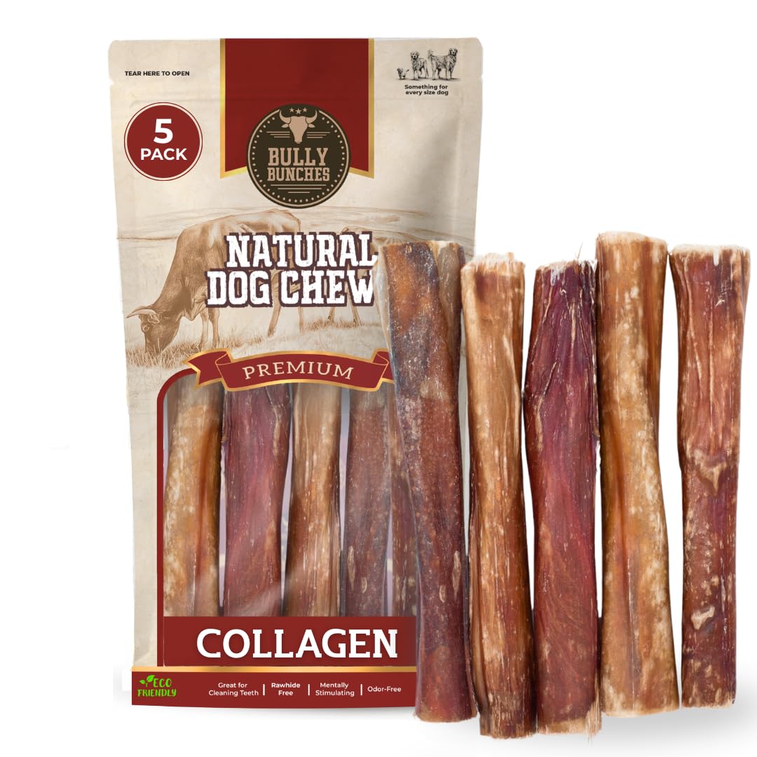 Bully Bunches colágeno envuelto en palito de carne de seis pulgadas para masticar.