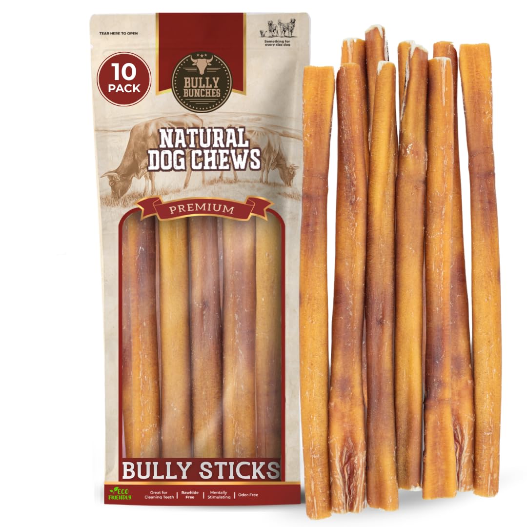 Bully Bunches: paquete de 10 unidades para perros medianos y grandes, ideal masticación prolongada