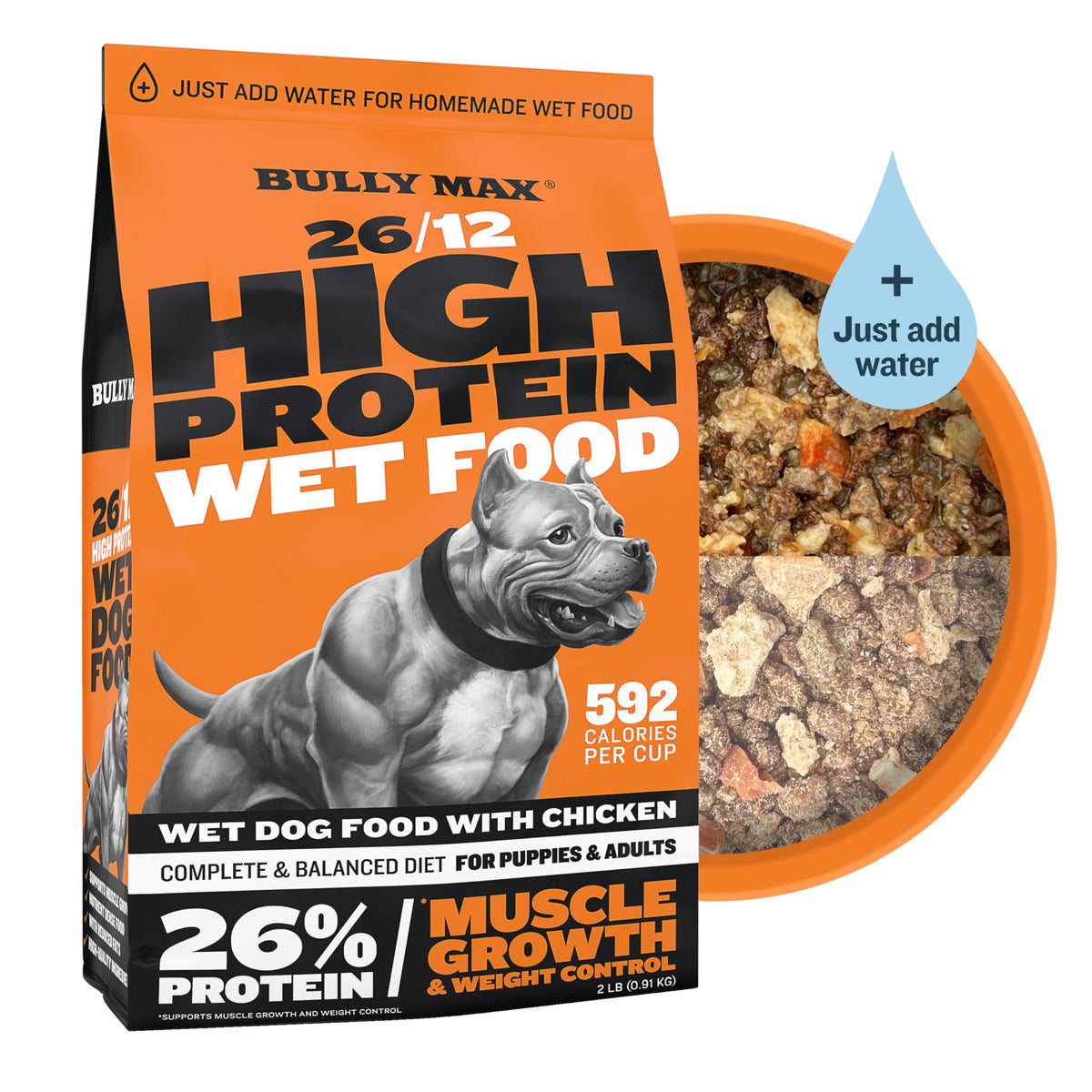 Bully Max Alimento Húmedo para Perro Pollo, fuente de proteína