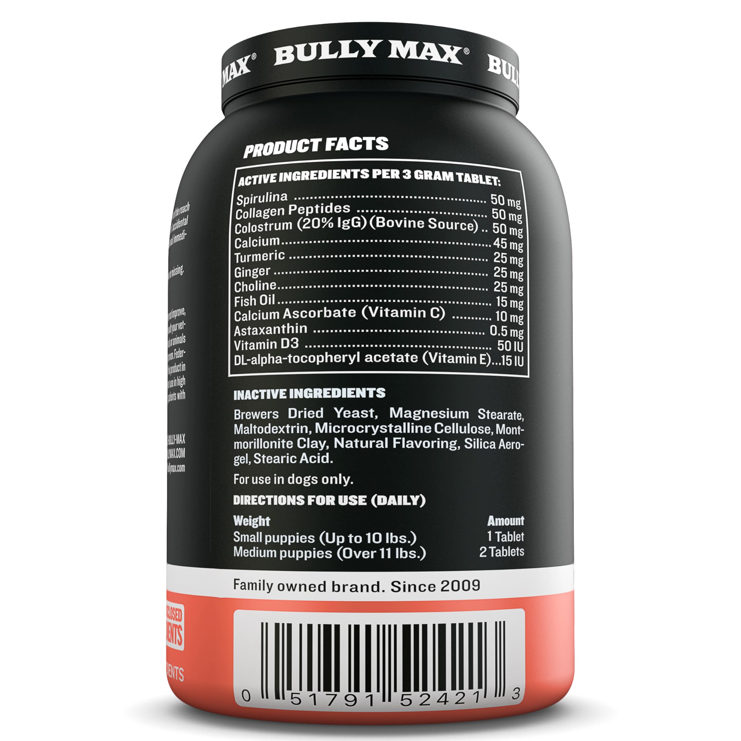 Bully Max digestión mejorada: apoyo suave para absorción de nutrientes.