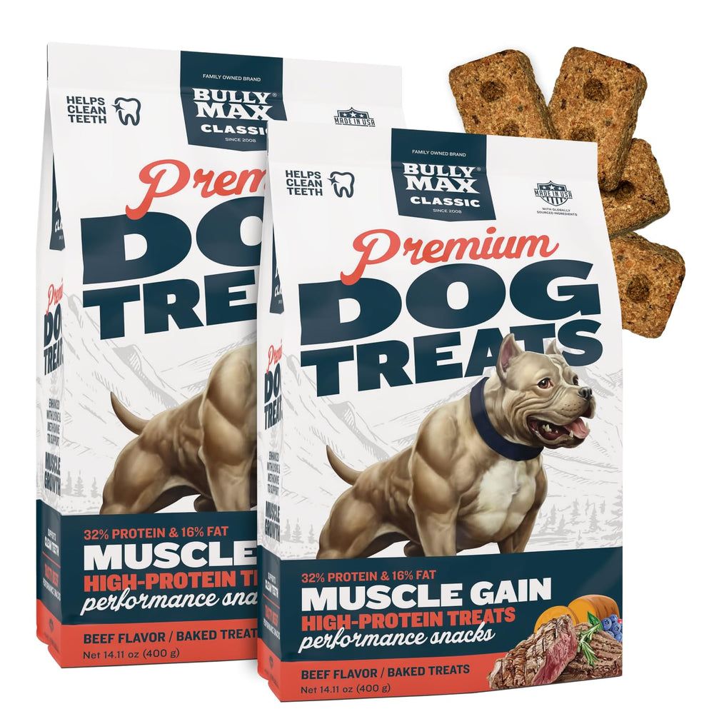 Bully Max premium de res para perros y cachorros con hígado real como sabor principal.