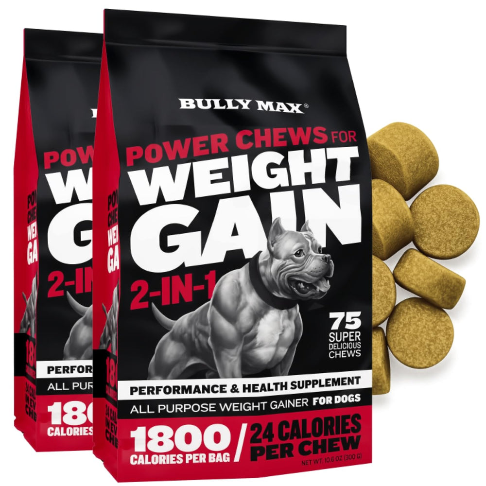 Bully Max Weight Gainer, premios blandos, apoyo energético para perros.