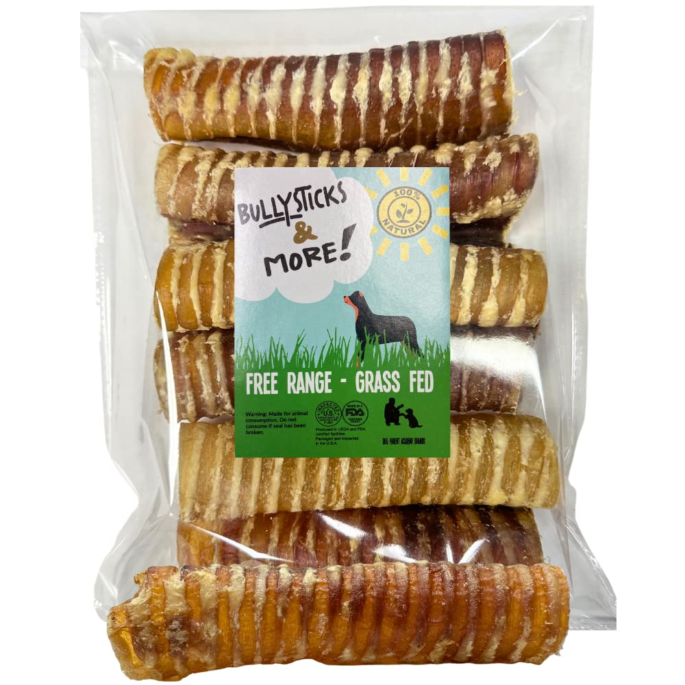 Tráquea de res alimentada con pasto de BULLYSTICKS & MORE, masticación prolongada.
