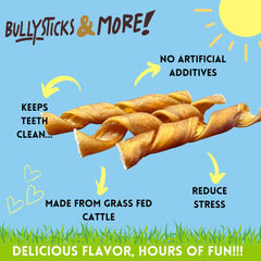 BULLYSTICKS Sin piel, masticable de colágeno para perros, opción más limpia.