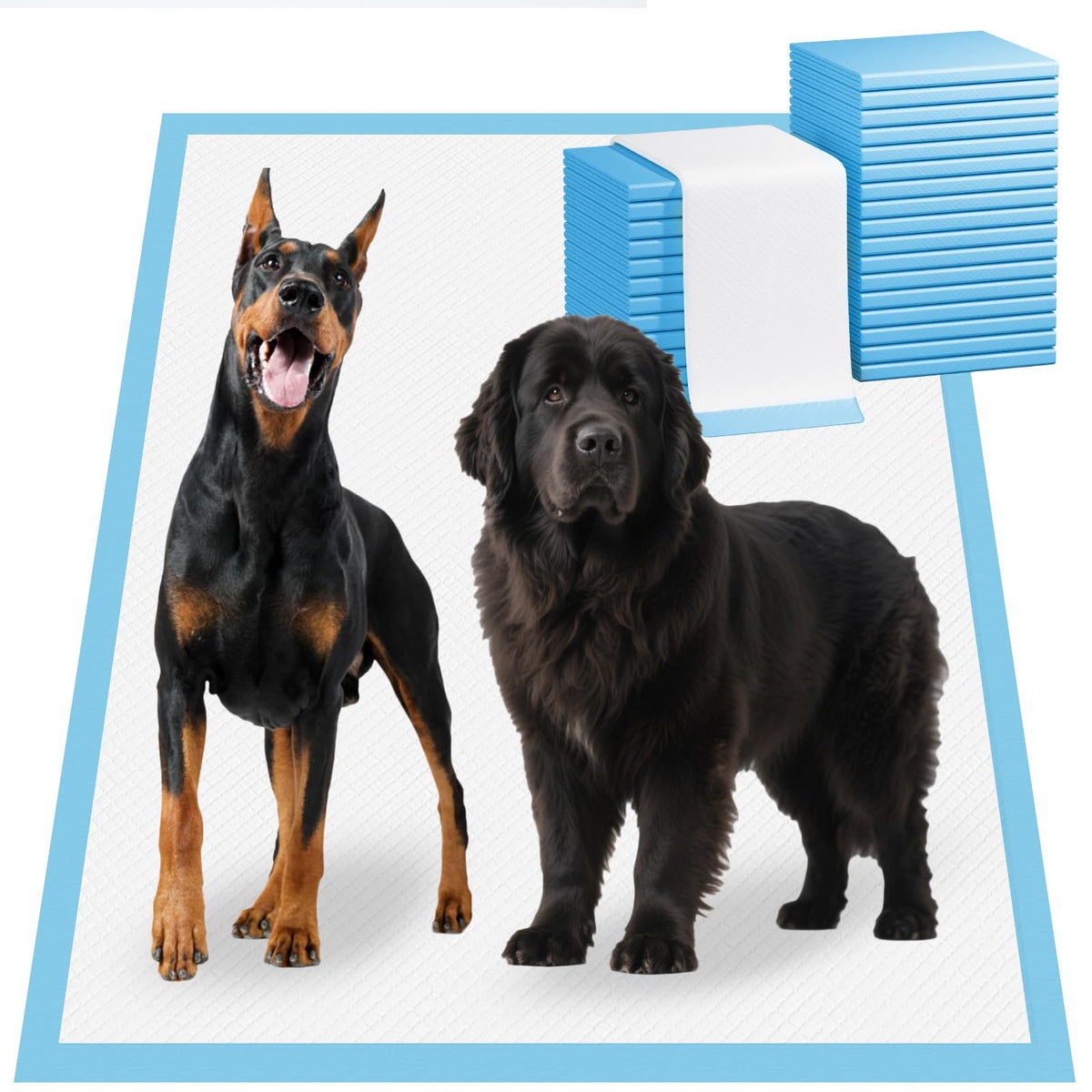 Bulubaky almohadillas grandes 54x37 para perros, ideales para entrenamiento sin derrames.