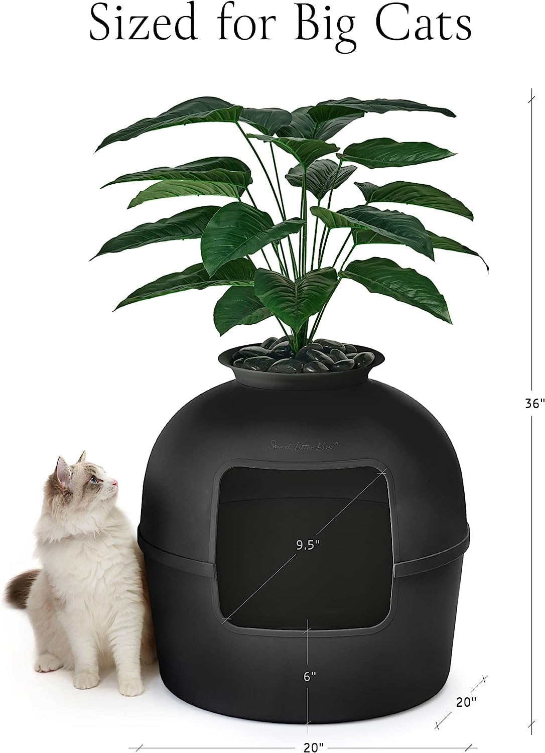Liner reutilizable para cambios de arena más fáciles.