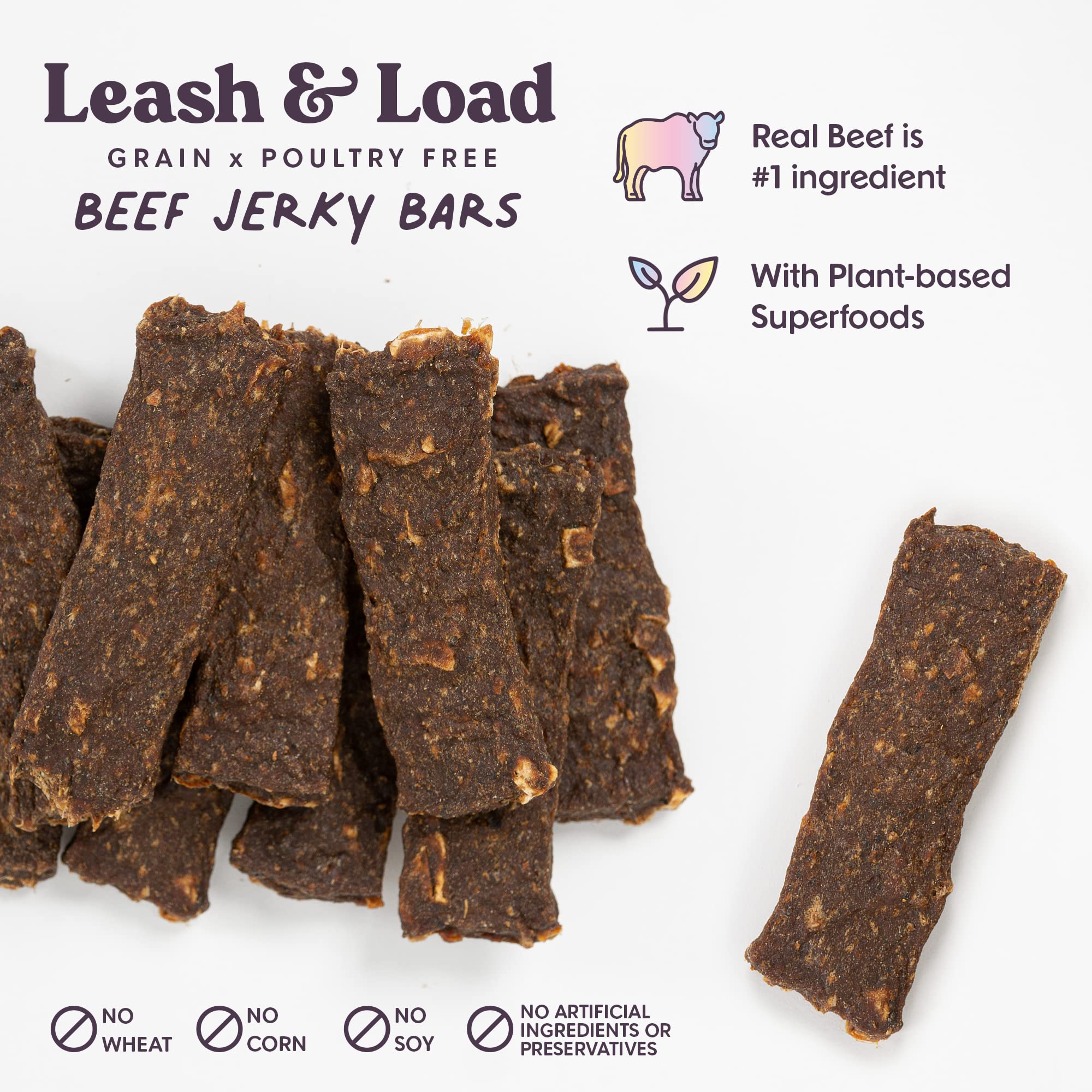 Bundle x Joy jerky de res, bolsa para diferentes tamaños de perros