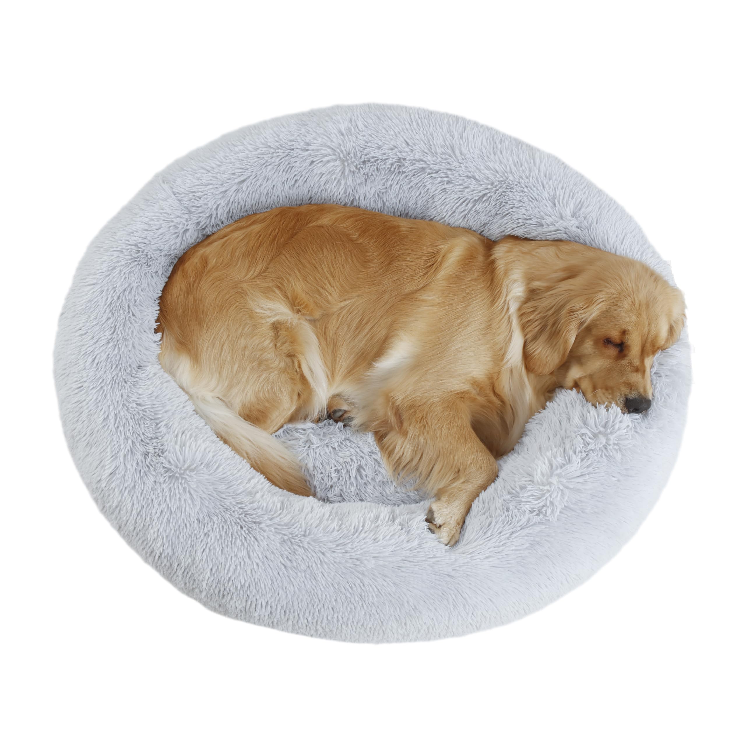 Cama Bunlitent para perros, aspecto redondo calmante y cómodo para dormir.
