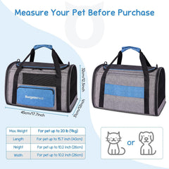 BurgeonNest portador gato, bolsa lateral, fácil acceso a accesorios.