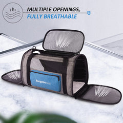 BurgeonNest portador gato, ventanas malla para ventilación y supervisión.