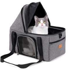BurgeonNest transporte de gato con toldo extensible para entrada suave