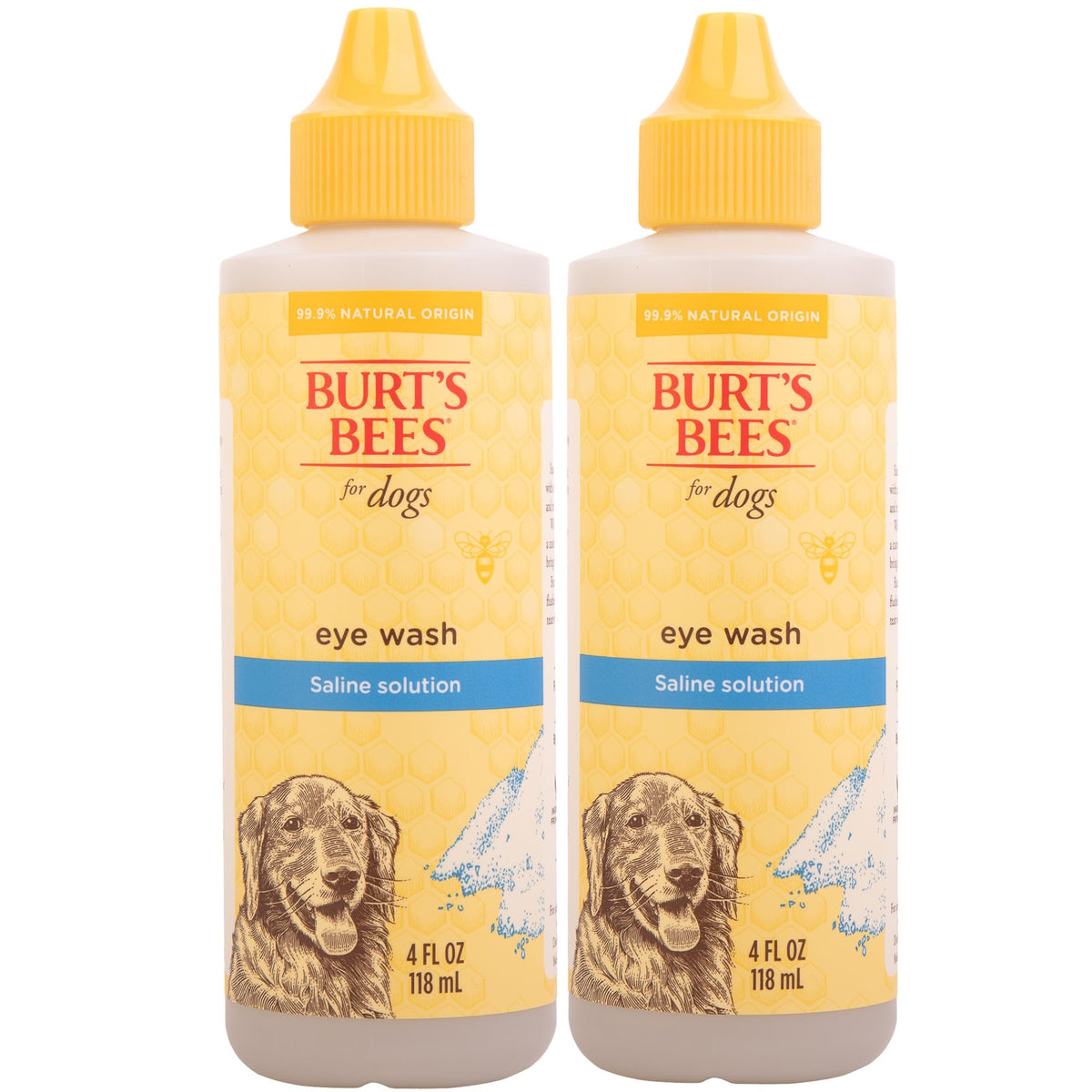 BURT'S BEES FOR PETS - lavado de ojos para perros con solución salina, limpieza suave y segura.