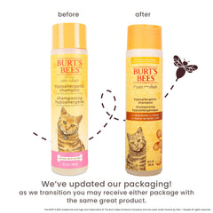 BURT'S BEES FOR PETS champú para gatitos suave facilita el baño diario.