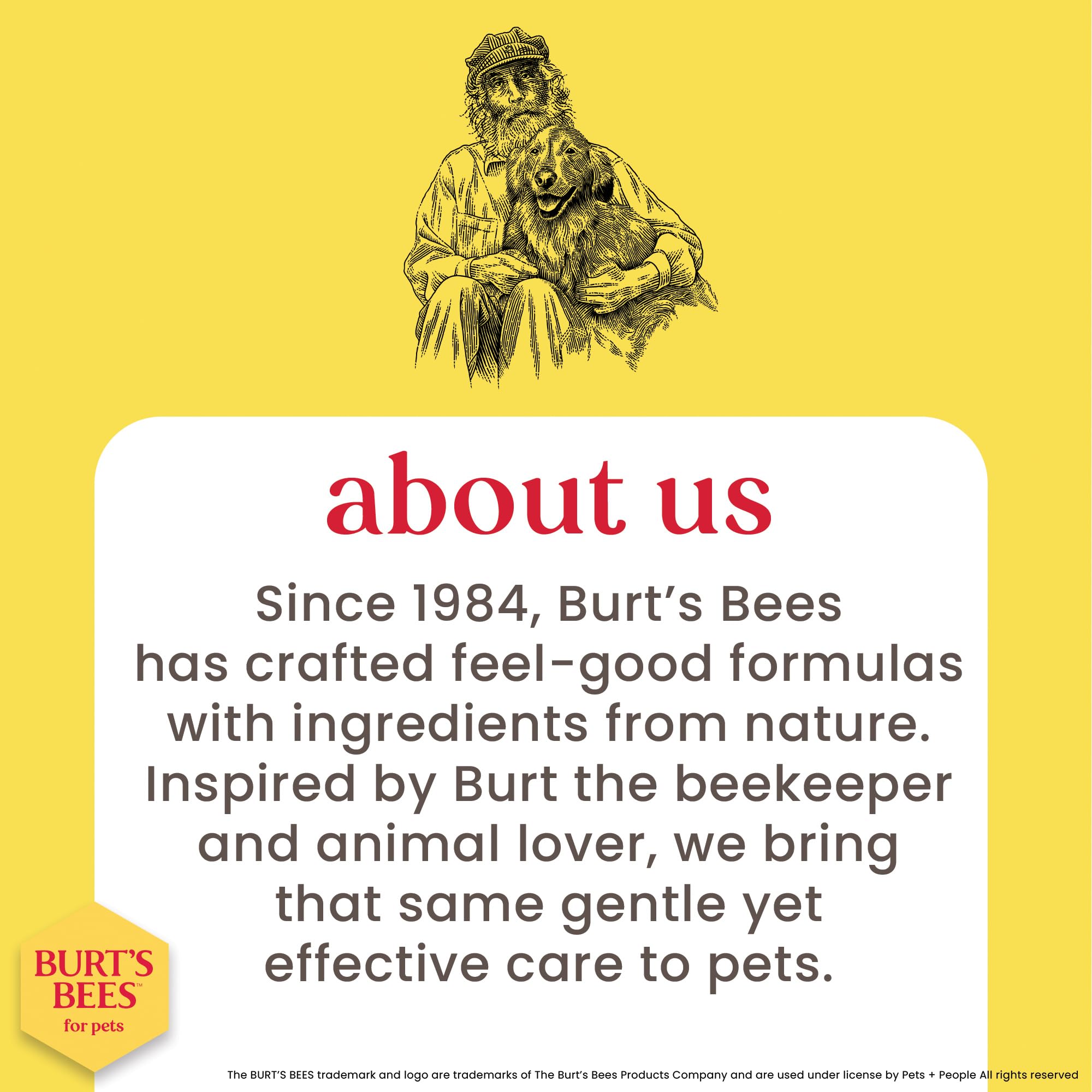 Burts Bees para Mascotas champú gato cuidado de la piel sensible.