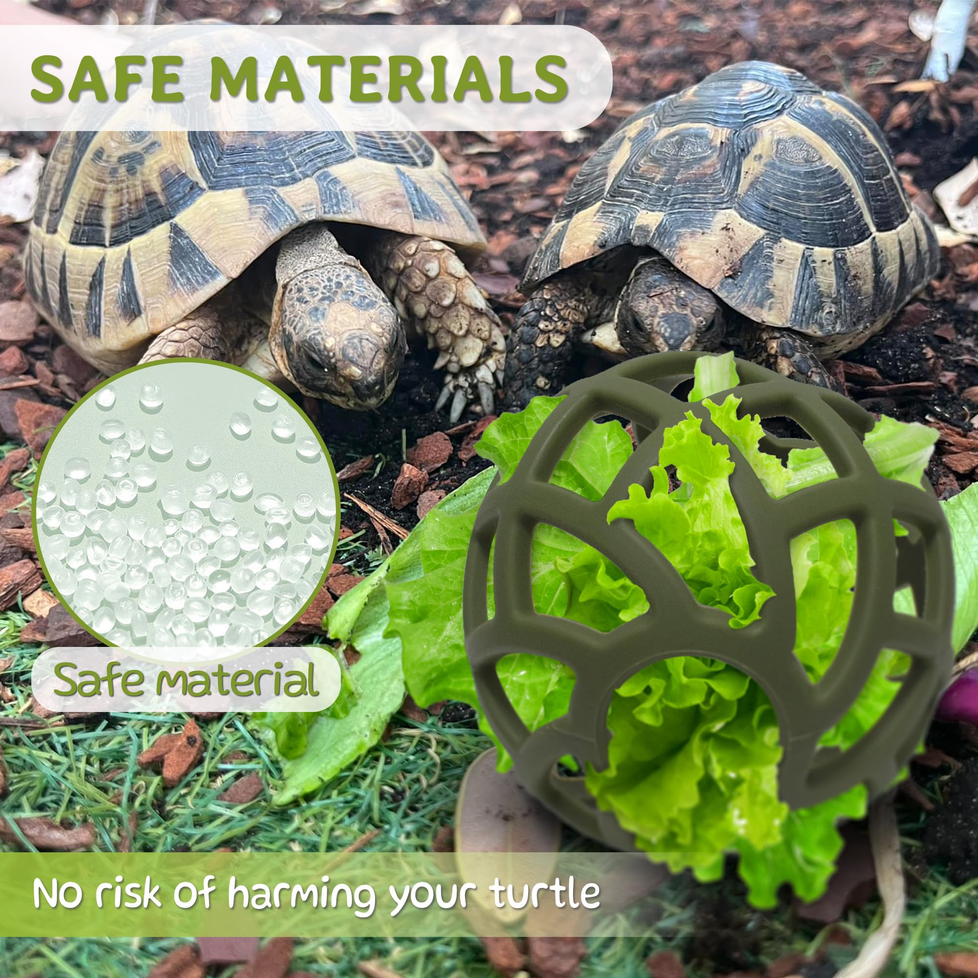 BUYBYLOV durabilidad-material-tortuga: material elástico y resistente para uso repetido.
