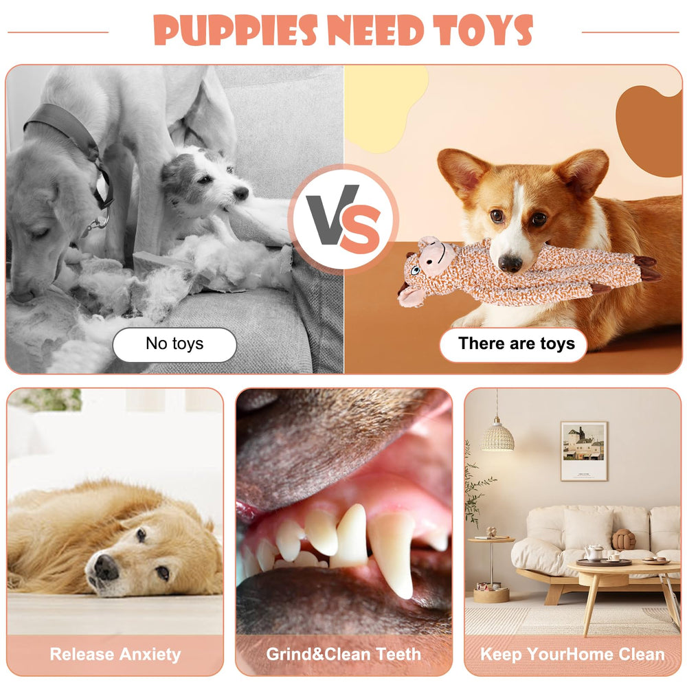 BuyPow juguete denticion grande peluche para perros
