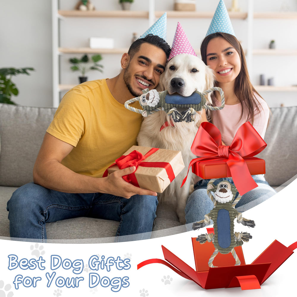 BUYPOW Monito: juguete peluche interactivo para perro en sesiones de juego