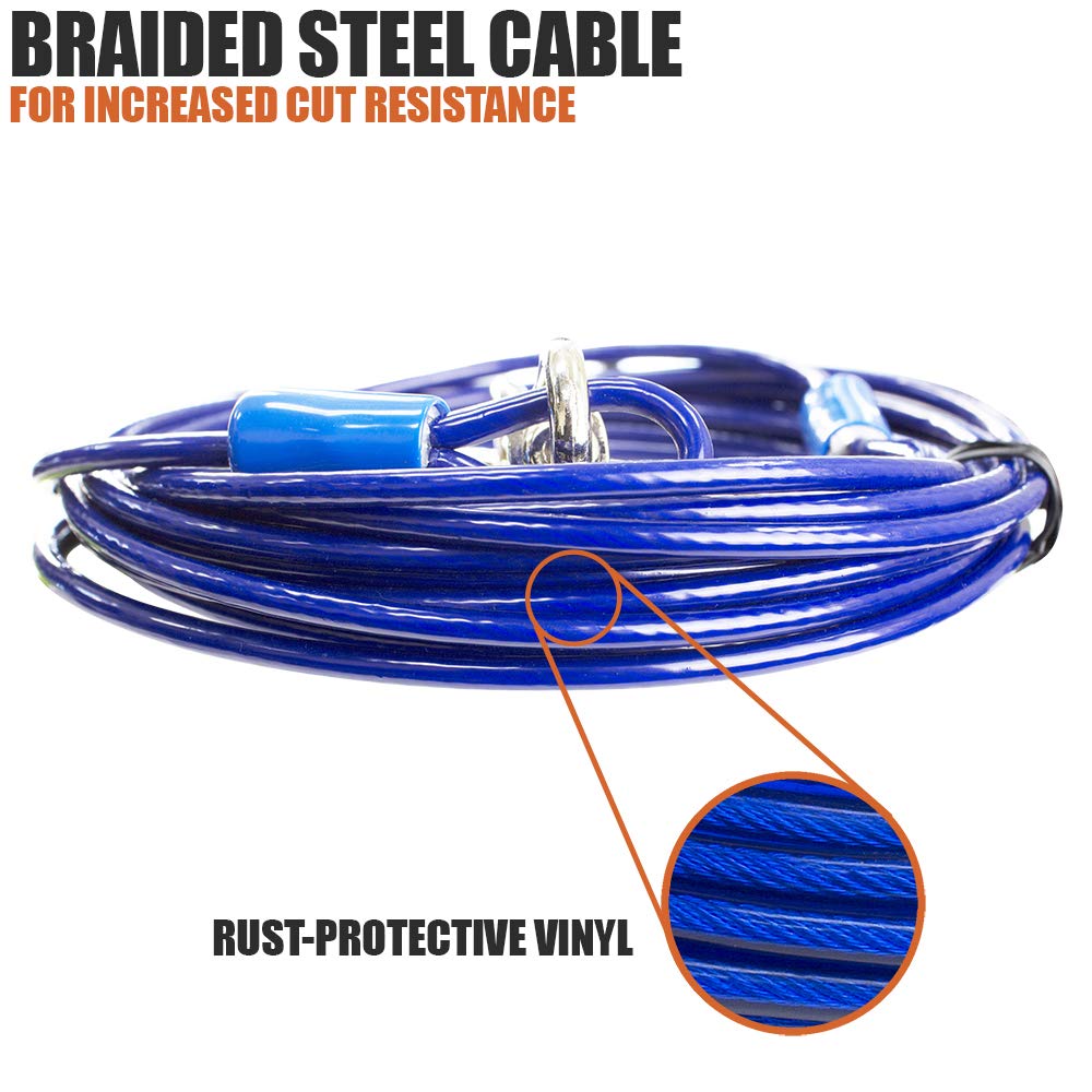 BV Cable de sujeción azul con recubrimiento anticorrosión