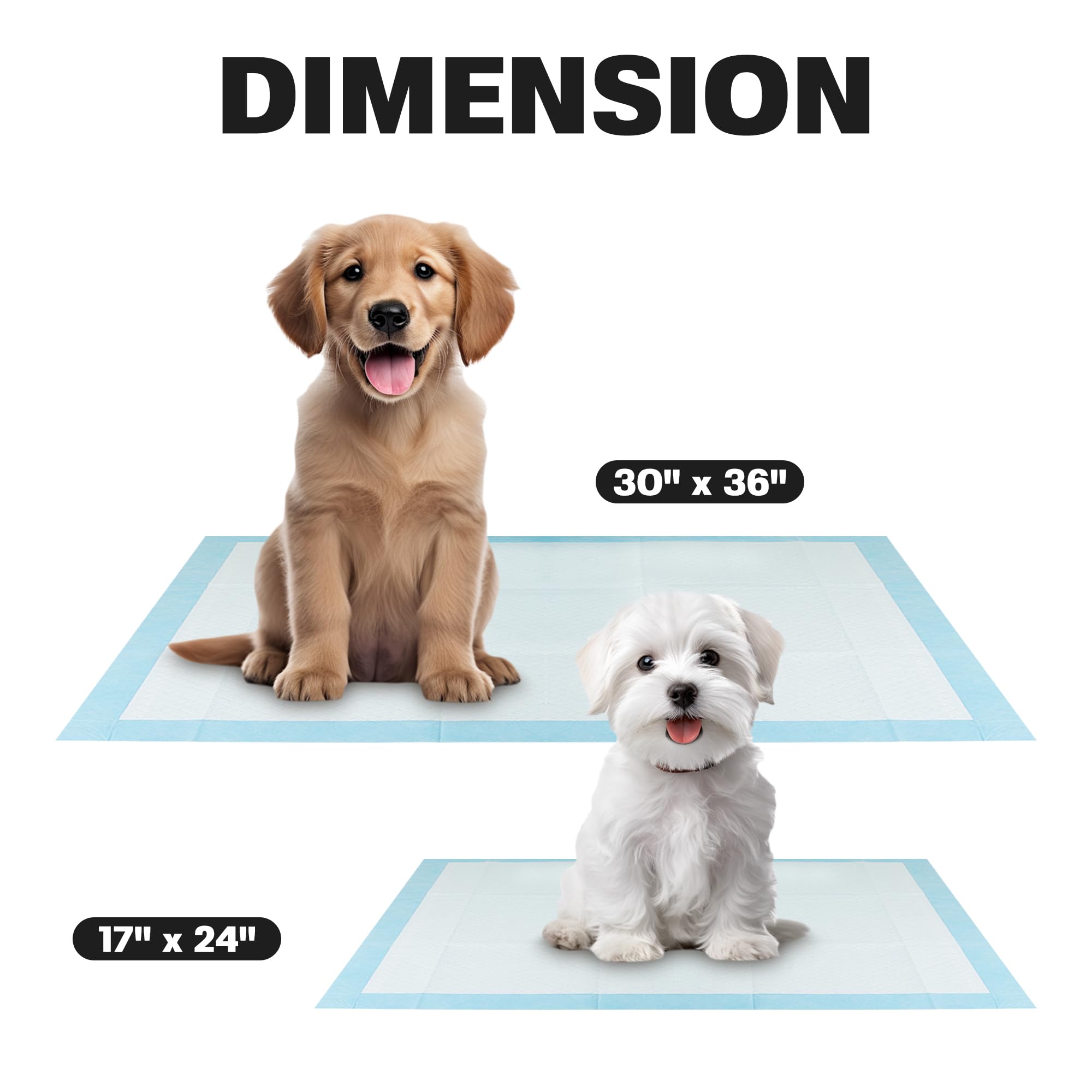 BV XXL Puppy Pads para perros grandes con gran cobertura