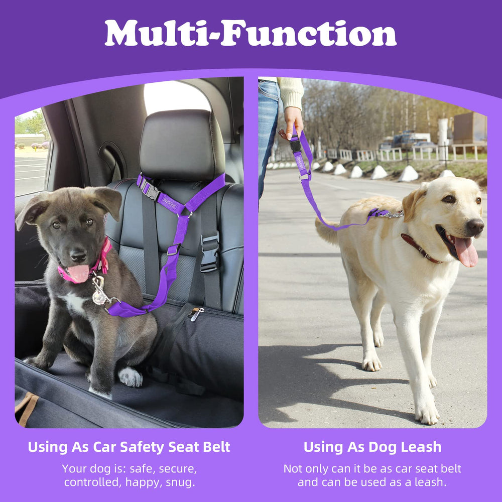 BWOGUE Uso versátil para asegurar mascotas en coche o al aire libre.