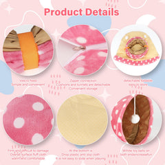 BWOGUE Bunny Tunnel Bed, colchoneta removible para lavar y mantener limpia.