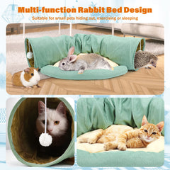 BWOGUE Bunny Tunnel Bed manta removible para lavado facil