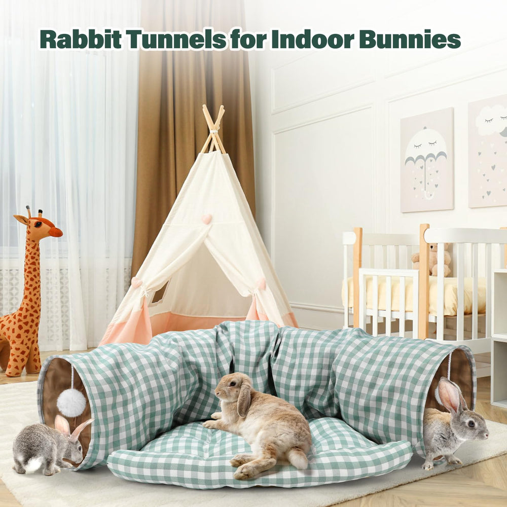 BWOGUE Bunny Tunnel Bed diseño portátil y compacto para viajar con mascotas
