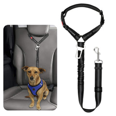 BWOGUE cinturon-asiento-perro-reflectante para coche, seguridad nocturna.