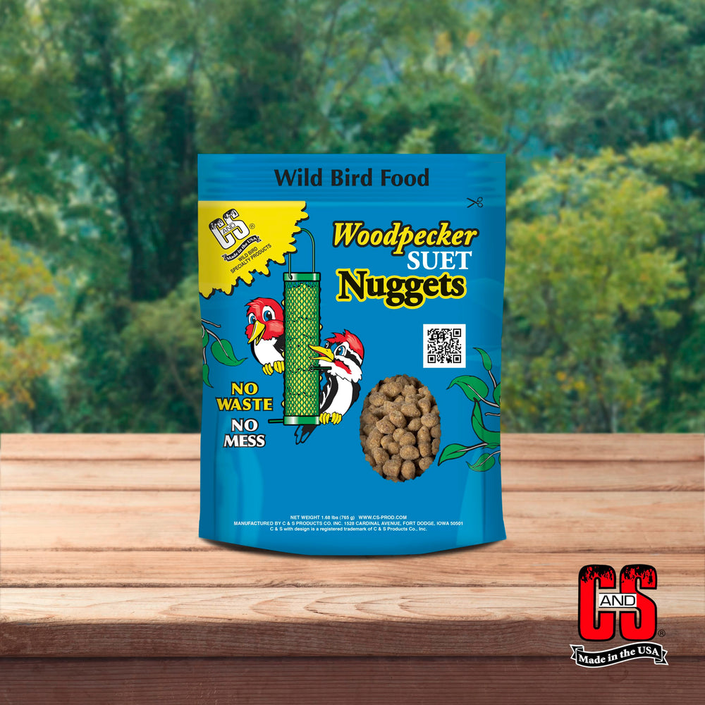 Fácil de usar y rellenar trozos de sebo de Woodpecker.