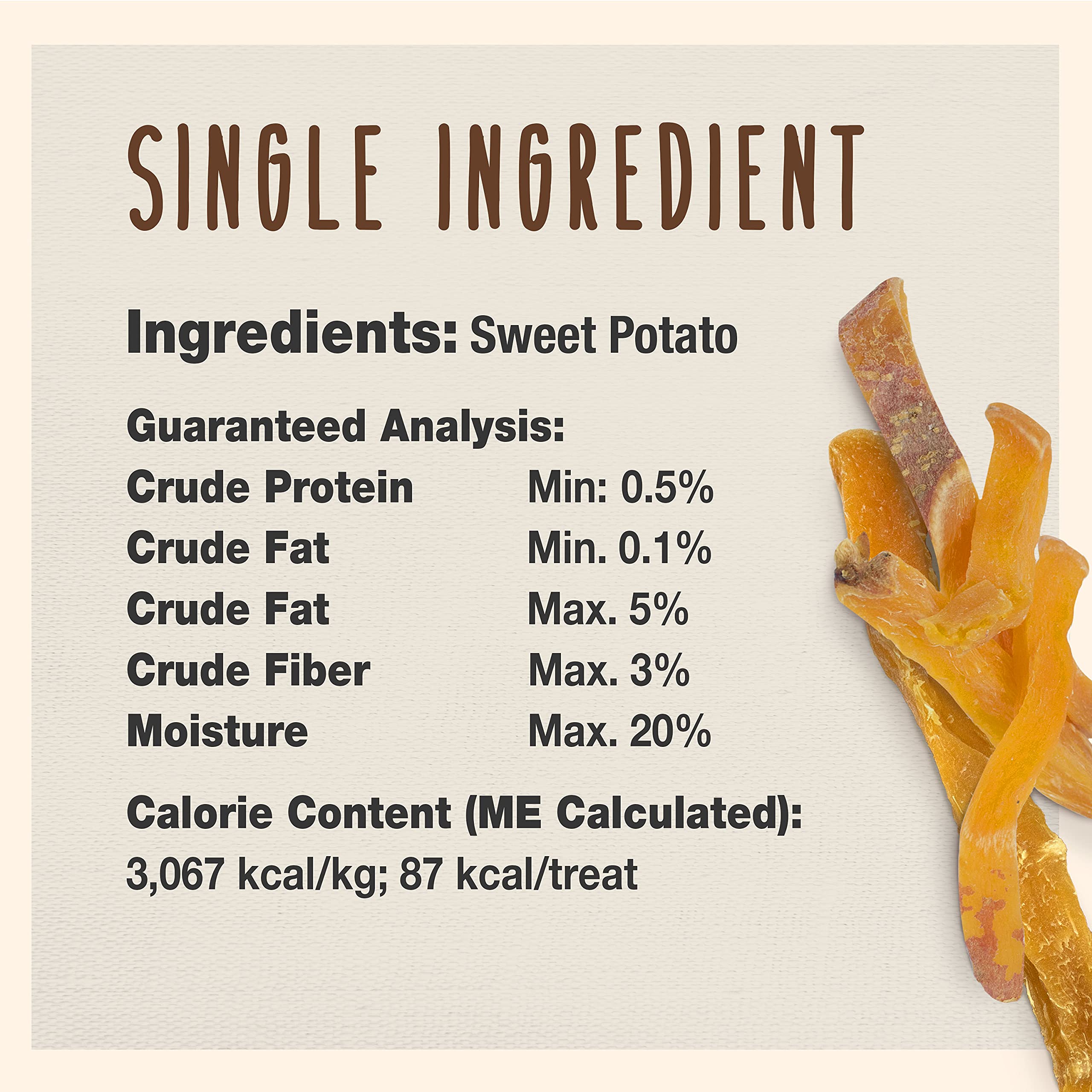 Cadet fritas de batata dulce para entrenamiento y refuerzo positivo.