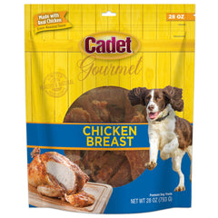 Cadet Gourmet filetes de pollo horneados en envase, recompensa sabrosa para perros.