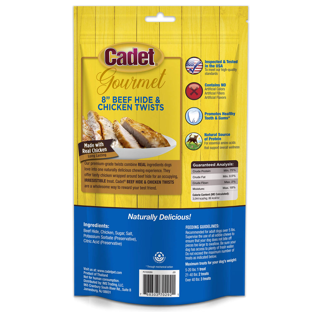 Cadet Gourmet pieces format six 8pouces, lot pratique pour plusieurs chiens.