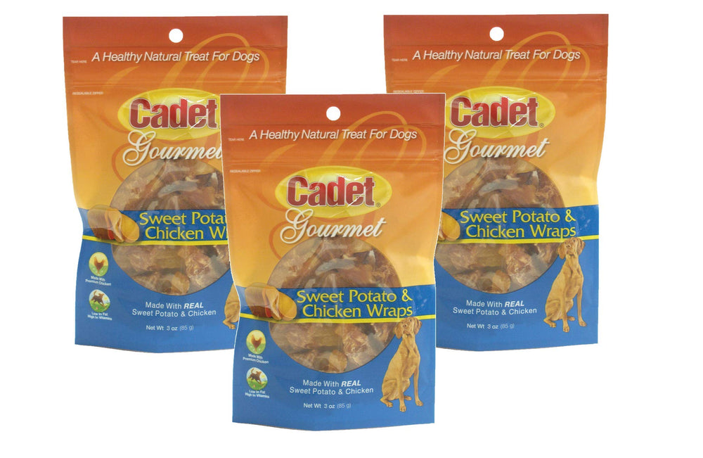 Cadet Gourmet Wraps Pollo y Boniato: snack saludable para perros activos