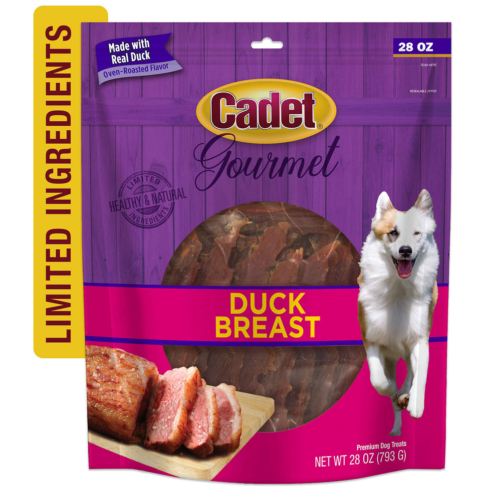 Cadet pechuga de pato jerky, apto para perros de todos los tamaños.