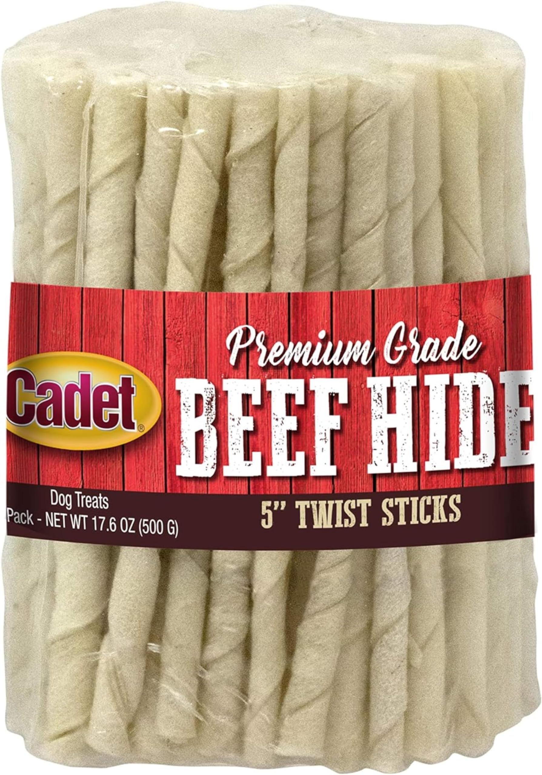 Cadet piel de res twist 5 pulgadas para masticar y entretener