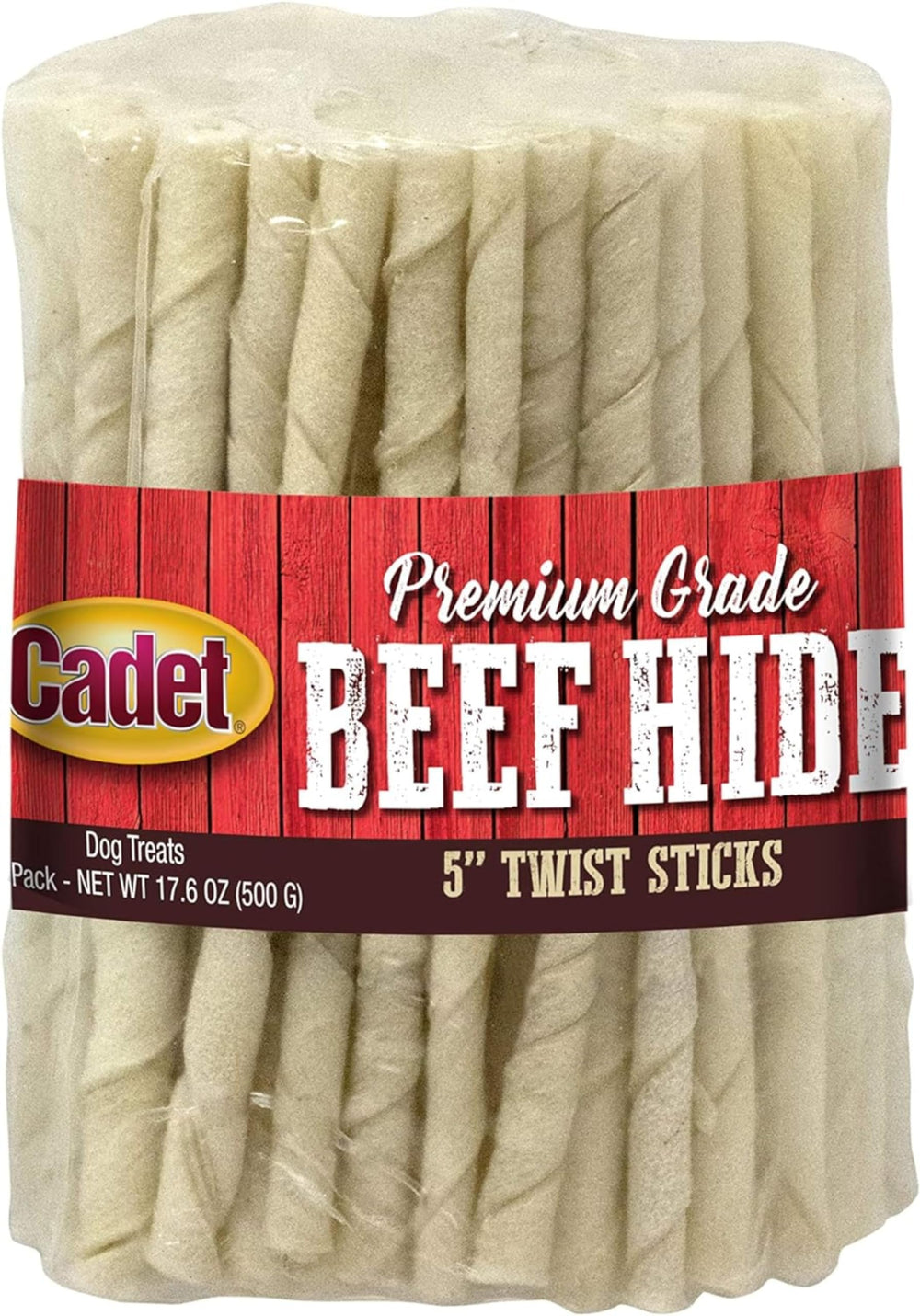 Cadet piel de res twist 5 pulgadas para masticar y entretener