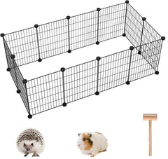 C&AHOME jaula de juego para mascotas con 12 paneles, ideal para observar a tu mascota pequeña