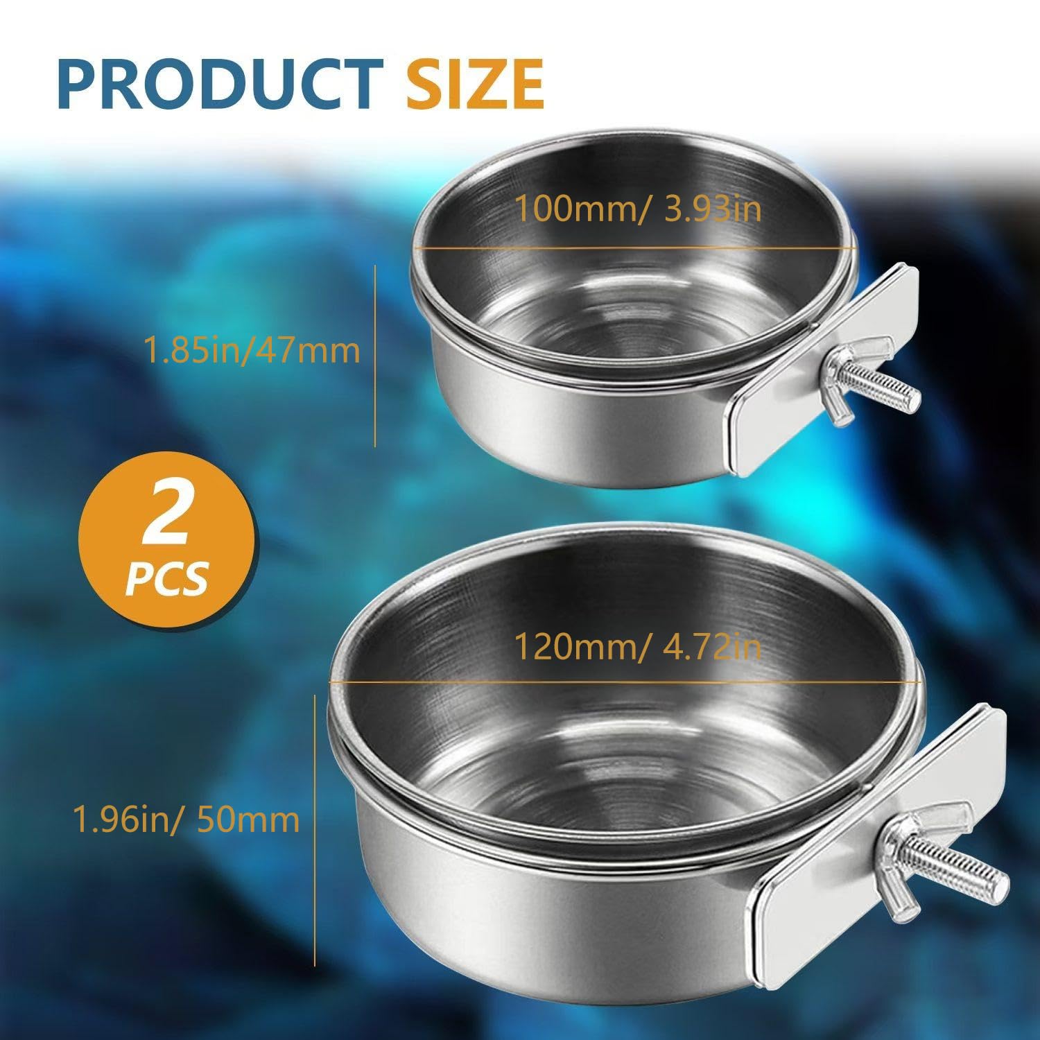 CAIYUANYUAN-SHENXUEJIAO cuenco grande para aves, ideal para agua o comida.
