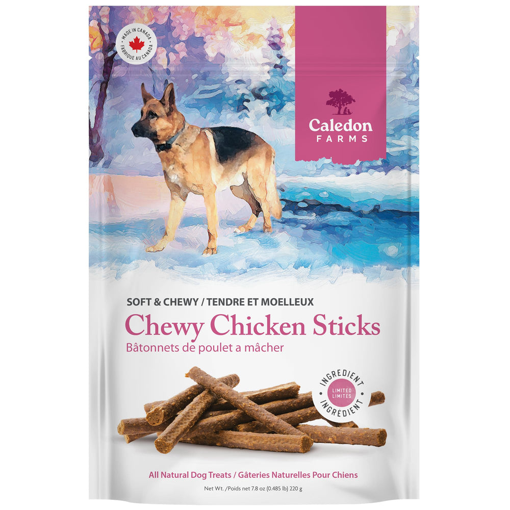 Caledon Farms batonnets-poulet-texture: friandise moelleuse pour récompense
