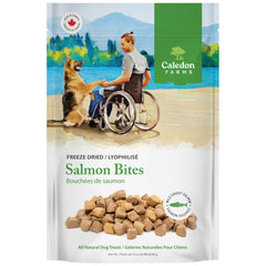Caledon Farms Freeze-Dried Salmon Bites: empaque visible.