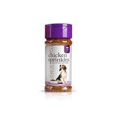 Polvo de pollo de Caledon Farms para perros, fácil de espolvorear sobre su comida.