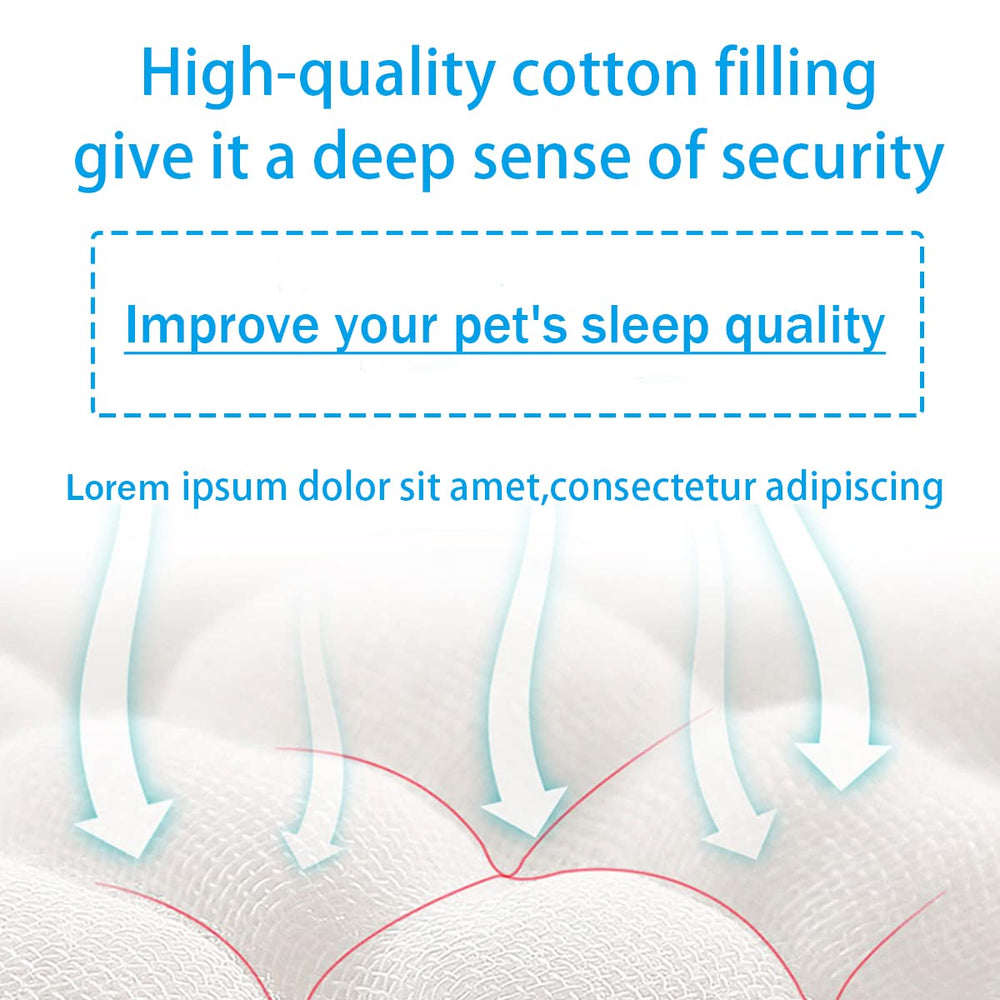 Cama-donut-peluche interior azul 24x24 ofrece espacio cómodo para perros pequeños.