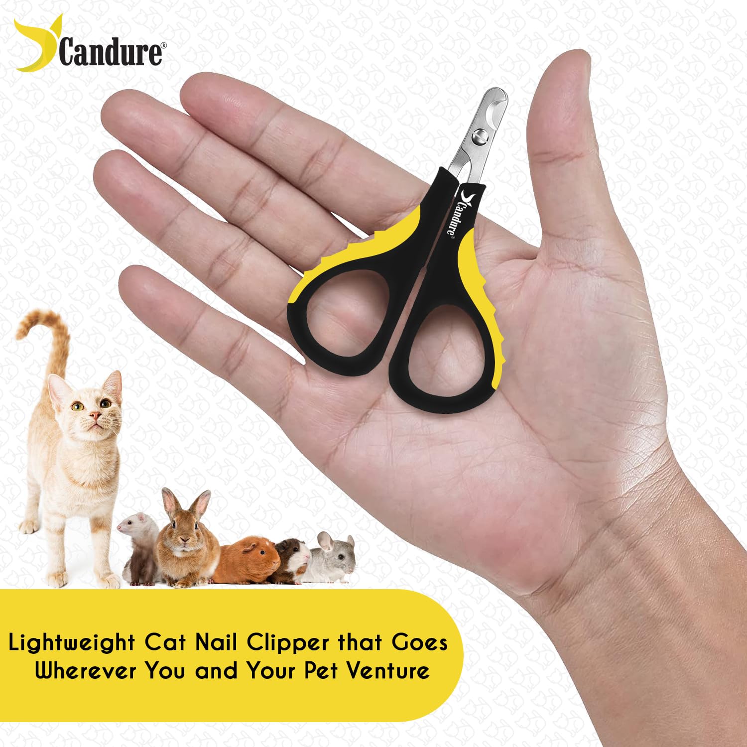 Candure cortauñas para perros pequeños, acabado profesional.