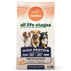 CANIDAE All Life Stages en bolsa, alimento seco alto en proteína para perros activos.