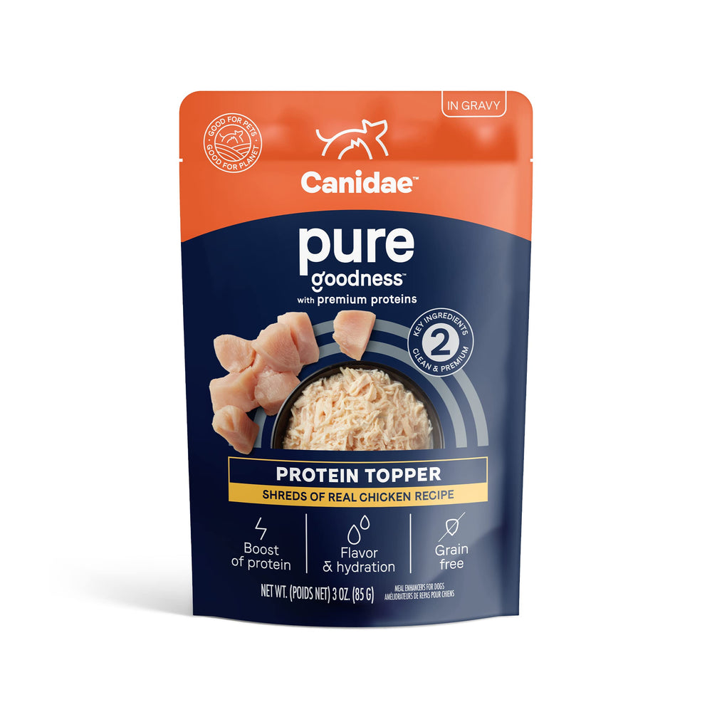 CANIDAE complemento proteico con pollo real en tiras para perros pequeños ideal para añadir proteína