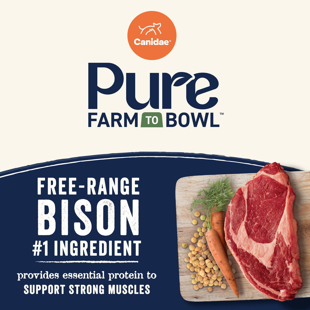CANIDAE Pure Bison Cocción en lotes pequeños: consistencia estable por porción