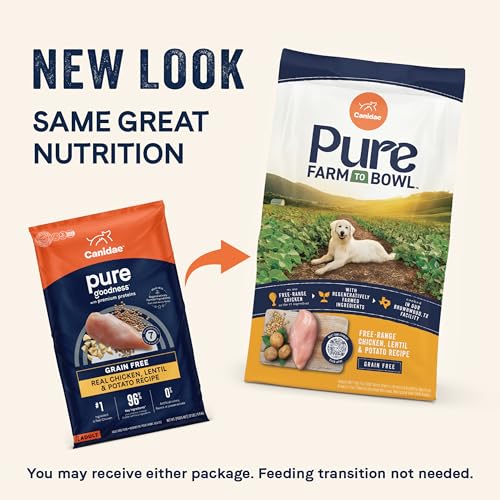 CANIDAE Pure Farm pollo de granja y lentejas, croquetas con proteína de calidad