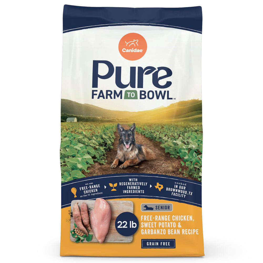 CANIDAE Pure pollo campo libre: apoyo muscular para perros senior.