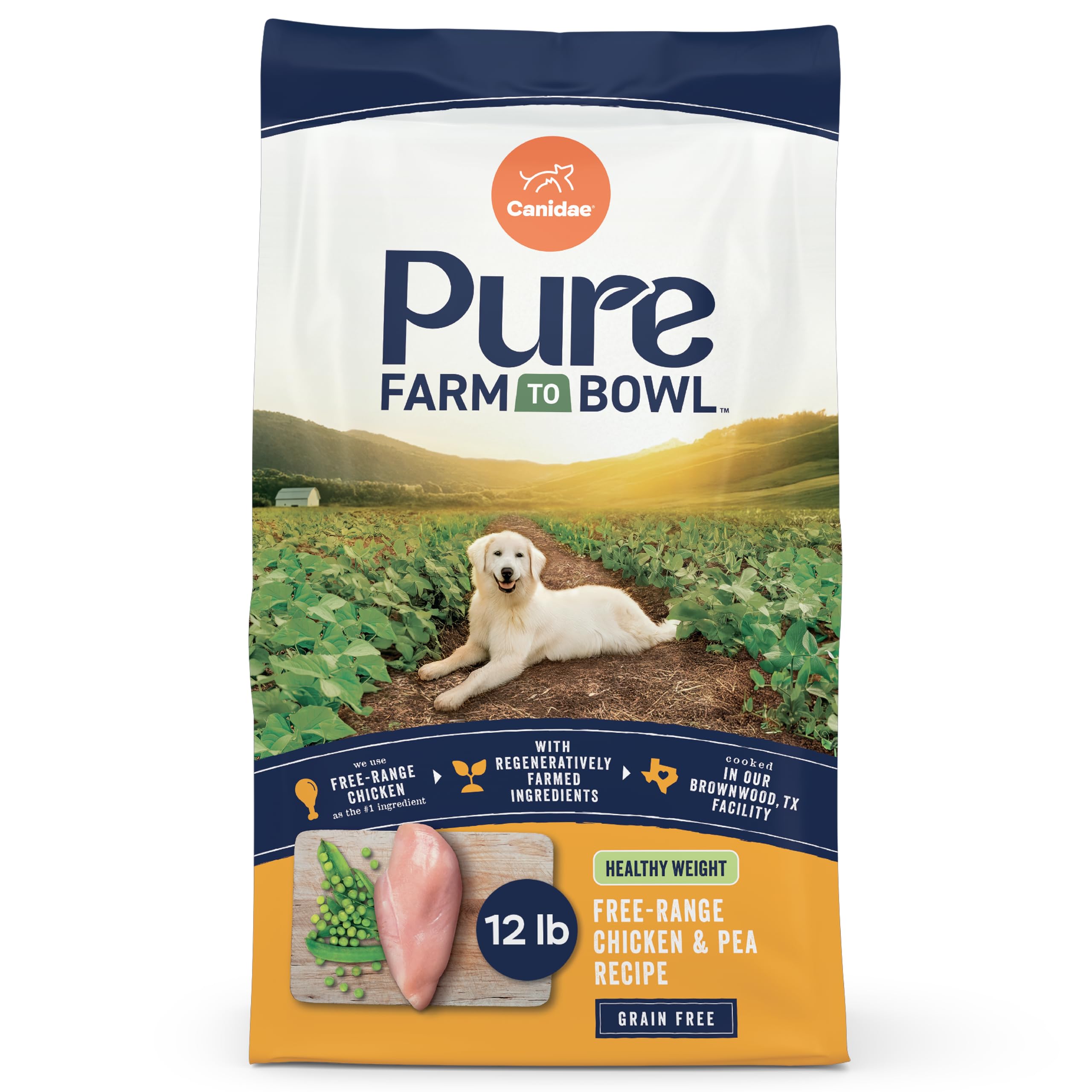 CANIDAE Pure pollo de granja libre para mantener músculos magros.